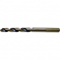 Cle-Force - 3/8" High Speed Steel, 135° Point, Round with Flats Shank Maintenance Drill Bit - Americas Industrial Supply