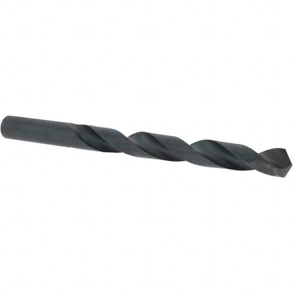 Cle-Force - 7/16" 118° High Speed Steel Jobber Drill - Oxide Finish, Right Hand Cut, Spiral Flute, Straight Shank, 5-1/2" OAL, Standard Point - Americas Industrial Supply
