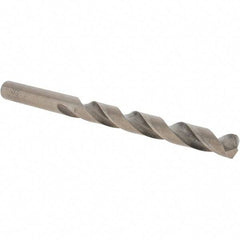 Cle-Force - Letter N 135° Cobalt Jobber Drill - Gold Finish Finish, Right Hand Cut, Spiral Flute, Straight Shank, 4-3/8" OAL, Split Point - Americas Industrial Supply