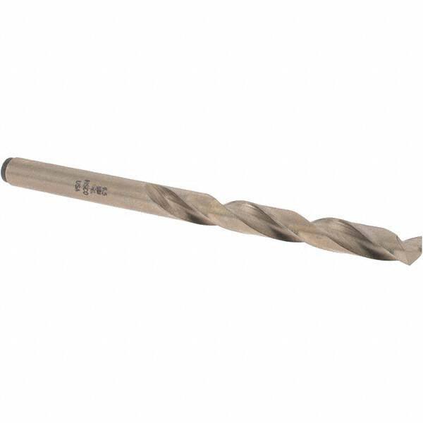 Chicago-Latrobe - 6.5mm 135° Cobalt Jobber Drill - Gold Finish Finish, Right Hand Cut, Spiral Flute, Straight Shank, 101mm OAL, Split Point - Americas Industrial Supply