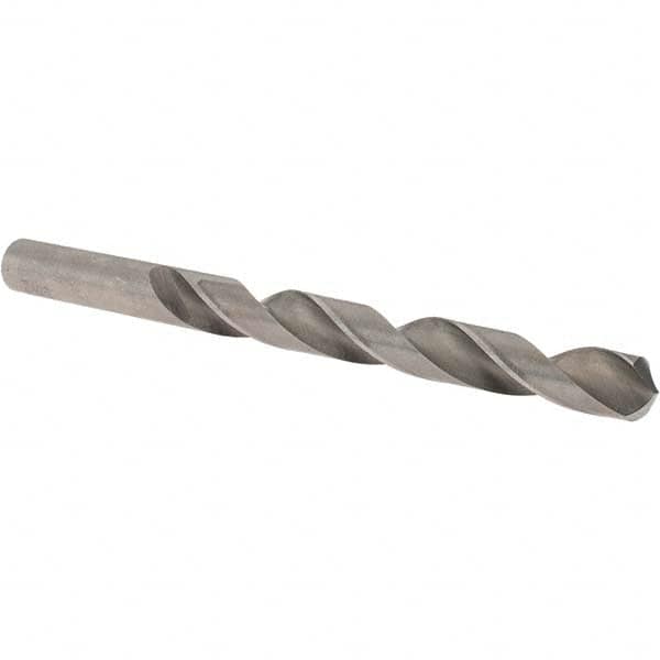 Cle-Force - 27/64" 118° High Speed Steel Jobber Drill - Bright Finish, Right Hand Cut, Spiral Flute, Straight Shank, 5-3/8" OAL, Standard Point - Americas Industrial Supply