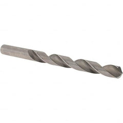 Cle-Force - 27/64" 118° High Speed Steel Jobber Drill - Bright Finish, Right Hand Cut, Spiral Flute, Straight Shank, 5-3/8" OAL, Standard Point - Americas Industrial Supply
