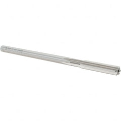 Cleveland - 8mm High Speed Steel 6 Flute Chucking Reamer - Straight Flute, Straight Shank, 38.1mm Flute Length, 152.4mm OAL - Americas Industrial Supply