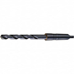 Cle-Force - 1-21/64", 4MT 118° Point High Speed Steel Taper Shank Drill Bit - Americas Industrial Supply