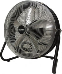 Maxess Climate Control Technologies - 18" Blade, 5/64 hp, 1,550, 2,000 & 2,680 CFM, Oscillating Industrial Circulation Fan - Floor Stand, 120 Volts, 3 Speed - Americas Industrial Supply