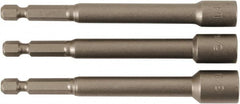 Wiha - 1/4" Drive, Nut Setter Screwdriver Bit - 4" OAL - Americas Industrial Supply