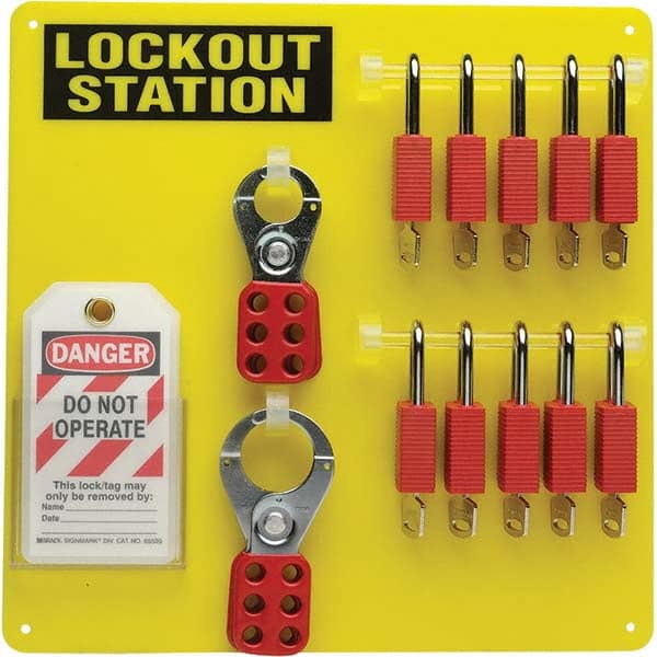 Brady - Empty Acrylic Padlock Station - Americas Industrial Supply