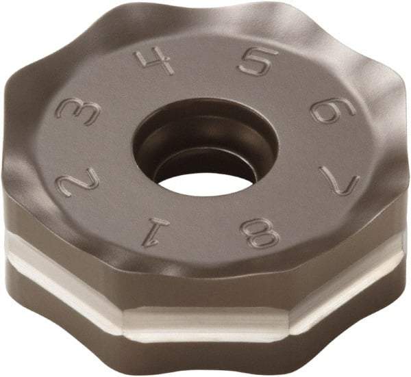 Seco - ONMU090520 M12 Grade T350M Carbide Milling Insert - TiCN/Al2O3 Finish, 0.228" Thick, 0.866" Inscribed Circle - Americas Industrial Supply