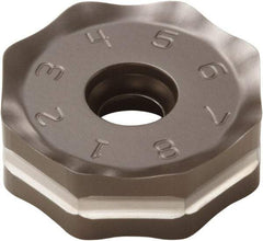 Seco - ONMU090520 M12 Grade T350M Carbide Milling Insert - TiCN/Al2O3 Finish, 0.228" Thick, 0.866" Inscribed Circle - Americas Industrial Supply