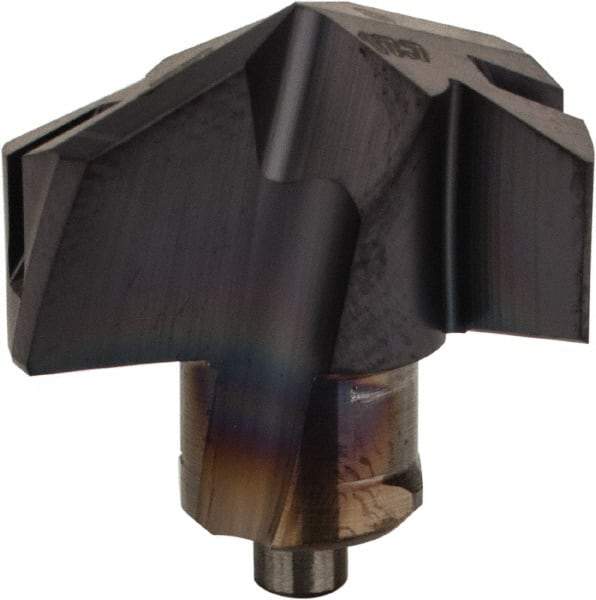 Iscar - Series ICM, 0.697" Diam Grade IC908 140° Replaceable Drill Tip - Carbide, TiAlN Finish, 17 Seat Size, Through Coolant - Americas Industrial Supply