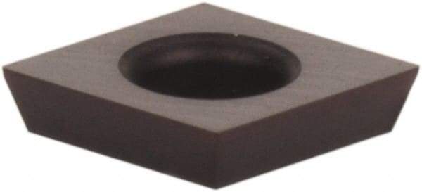 Kennametal - CDHB1.20.60.1 Grade KCU25 Carbide Turning Insert - AlTiN Finish, 80° Diamond, 5/32" Inscr Circle, 0.04 Thick, 0.002" Corner Radius - Americas Industrial Supply