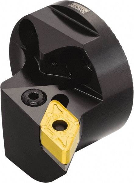 Sandvik Coromant - Left Hand, 40 DNMG 442 Modular Turning and Profiling Cutting Unit Head - Lever Holding Method, 1.9685 Inch Hole Diameter, Through Coolant - Americas Industrial Supply