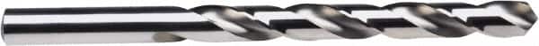 Irwin - Letter Q 135° High Speed Steel Jobber Drill - Bright Finish, Right Hand Cut, Spiral Flute, Straight Shank, 4-3/4" OAL, Split Point - Americas Industrial Supply