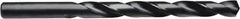 Irwin - 15/32" 135° High Speed Steel Jobber Drill - Oxide Finish, Right Hand Cut, Spiral Flute, Straight Shank, 5-3/4" OAL, Split Point - Americas Industrial Supply