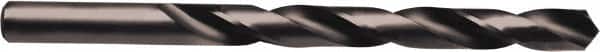 Irwin - 11.5mm 135° High Speed Steel Jobber Drill - Oxide Finish, Right Hand Cut, Spiral Flute, Straight Shank, 5-5/8" OAL, Split Point - Americas Industrial Supply