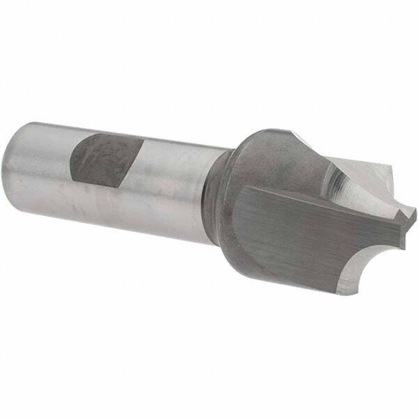 Melin Tool - 3/8" Radius, 1-1/8" Mill Diam, 3 Flute Cobalt Corner Rounding End Mill - Single End, Uncoated, 3/8" Tip Diam, 3-1/2" OAL, 1-1/8" Shank Diam - Americas Industrial Supply