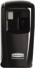 Rubbermaid - 0.012 Cu Ft Coverage, Black Metered Aerosol Dispenser - C Battery Required - Americas Industrial Supply