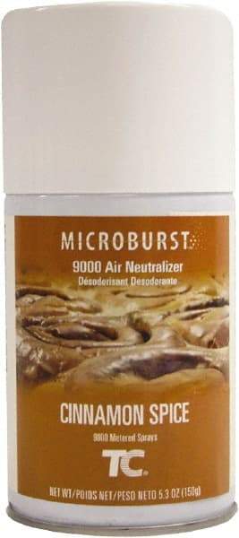 Rubbermaid - 5.3 oz Air Freshener Dispenser Aerosol Refill - Cinnamon Spice, Compatible with Microburst 9000 Dispensers - Americas Industrial Supply