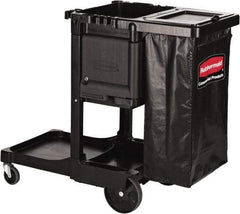 Rubbermaid - Aluminum & Structural Web Plastic Janitor Cart - 552mm Width, 1,168.4mm Long - Americas Industrial Supply