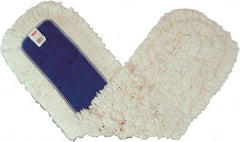 Rubbermaid - 36" Long x 5" Wide Cotton Dust Mop Head - Envelope Connection, White, Cut-End Head, Launderable - Americas Industrial Supply