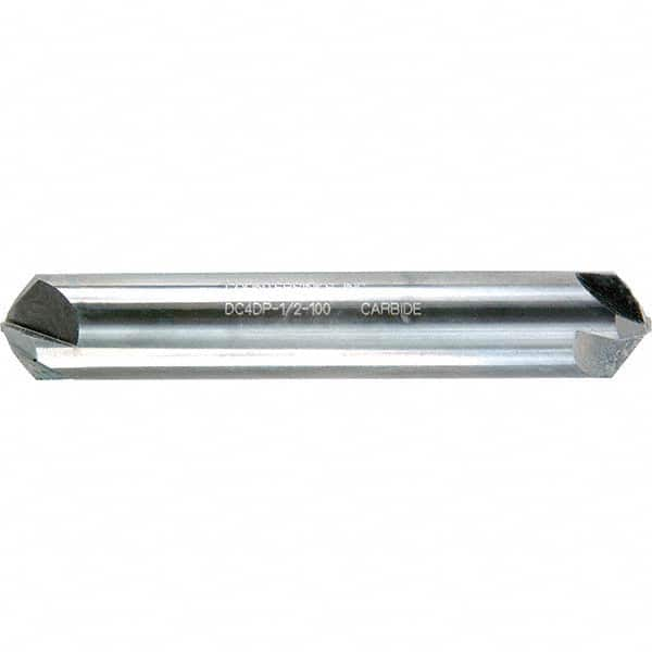 Melin Tool - 1/2" Head Diam, 1/2" Shank Diam, 4 Flute 90° Solid Carbide Countersink - Americas Industrial Supply