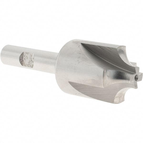 Melin Tool - 3/8" Radius, 1-1/4" Mill Diam, 4 Flute Cobalt Corner Rounding End Mill - Single End, Uncoated, 1/2" Tip Diam, 3-3/4" OAL, 1-1/4" Shank Diam - Americas Industrial Supply