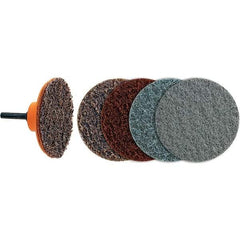 WALTER Surface Technologies - 3" Disc Diam, Aluminum Oxide Quick Change Disc - Type R Attaching System, Nonwoven, Super Fine Grade, 28,000 RPM, 04-G\xB6Twist Blendex Series - Americas Industrial Supply