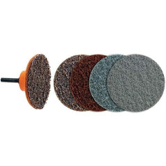WALTER Surface Technologies - 3" Disc Diam, Aluminum Oxide Quick Change Disc - Type R Attaching System, Nonwoven, Coarse Grade, 28,000 RPM, 04-G\xB6Twist Blendex Series - Americas Industrial Supply