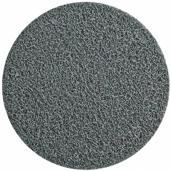 WALTER Surface Technologies - 3" Fine Grade Silicon Carbide Deburring Disc - Quick Change Connection, Gray, 15,100 Max RPM - Americas Industrial Supply