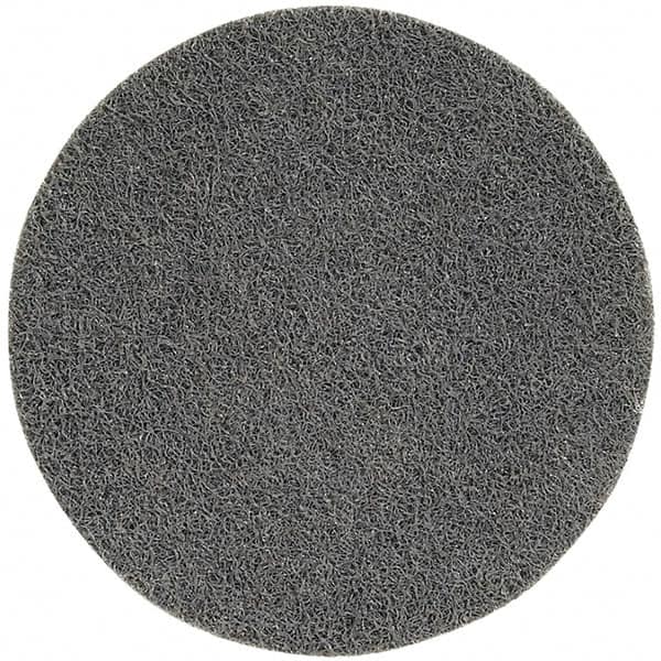 WALTER Surface Technologies - 3" Medium Grade Aluminum Oxide Deburring Disc - Quick Change Connection, Gray, 15,100 Max RPM - Americas Industrial Supply