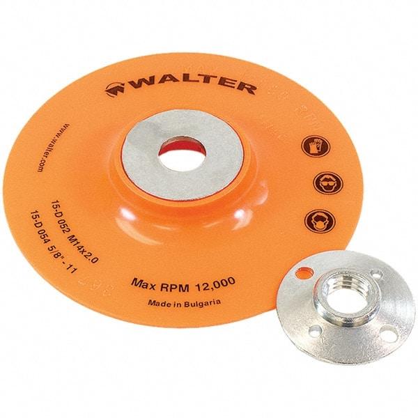 WALTER Surface Technologies - 5" Diam Disc Backing Pad - 12,200 RPM - Americas Industrial Supply
