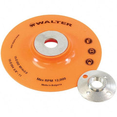 WALTER Surface Technologies - 5" Diam Disc Backing Pad - 12,200 RPM - Americas Industrial Supply