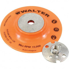 WALTER Surface Technologies - 4" Diam Disc Backing Pad - 15,000 RPM - Americas Industrial Supply