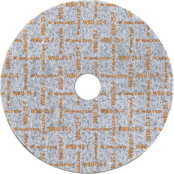 WALTER Surface Technologies - 6" Diam, 1/4" Face Width, 1" Center Hole, Fine Grade, Silicon Carbide Deburring Wheel - Unitized, Soft Grade, 5,000 RPM - Americas Industrial Supply