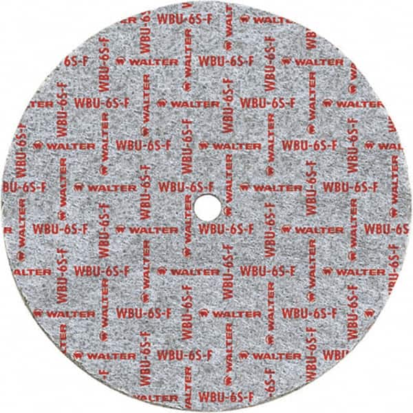 WALTER Surface Technologies - 3" Diam, 1/4" Face Width, 3/8" Center Hole, Fine Grade, Silicon Carbide Deburring Wheel - Unitized, Medium Grade, 18,100 RPM - Americas Industrial Supply