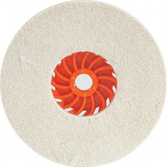 WALTER Surface Technologies - 5" Diam x 1/2" Thick Unmounted Buffing Wheel - Felt Cup Disc, 5/8-11 Arbor Hole, Hard Density - Americas Industrial Supply