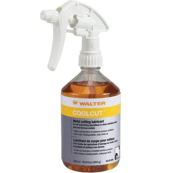 WALTER Surface Technologies - CoolCut, 500 mL Bottle Cutting Fluid - Liquid, For Broaching, Drilling, Milling, Reaming, Sawing, Shearing, Tapping - Americas Industrial Supply