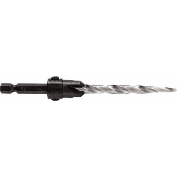 Irwin - Adjustable-Depth Drill Countersinks Cutter Head Diameter (Inch): 1/2 Drill Size Compatibility (Decimal Inch): 0.2500 - Americas Industrial Supply