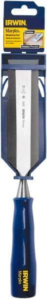Irwin - 1-1/2" Blade Width Wood Chisel - Polypropylene Handle - Americas Industrial Supply