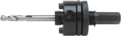 Irwin Blades - 1-1/4 to 6" Tool Diam Compatibility, Hex Shank, Steel Integral Pilot Drill, Hole Cutting Tool Arbor - 3/8" Min Chuck, Hex Shank Cross Section, Threaded Shank Attachment, For Hole Saws - Americas Industrial Supply