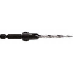 Irwin - Adjustable-Depth Drill Countersinks Cutter Head Diameter (Inch): 7/16 Drill Size Compatibility (Decimal Inch): 0.1875 - Americas Industrial Supply