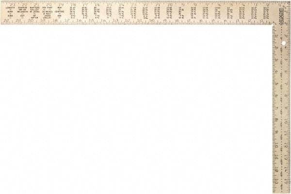 Irwin - 24" Blade Length, 16" Base Length Steel Square - Americas Industrial Supply