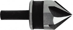Irwin - 3/4" Head Diam, 1/4" Shank Diam, 5 Flute 82° High Speed Steel Countersink - Americas Industrial Supply