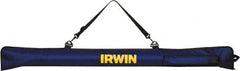 Irwin - 48" Long, Level Soft Case Mount - Blue, Use with Utility Levels - Americas Industrial Supply