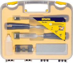 Irwin - 6 Piece Wood Chisel Set - Polypropylene, Sizes Included 1/2 to 1" - Americas Industrial Supply