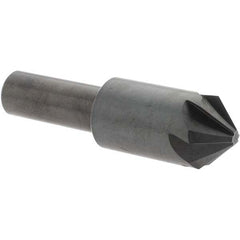 Melin Tool - 3/4" Head Diam, 1/2" Shank Diam, 6 Flute 90° High Speed Steel Countersink - Americas Industrial Supply