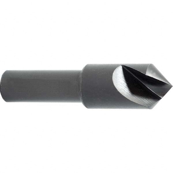 Melin Tool - 1/2" Head Diam, 1/4" Shank Diam, 1 Flute 100° High Speed Steel Countersink - Americas Industrial Supply