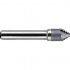 Melin Tool - 3/8" Head Diam, 1/4" Shank Diam, 4 Flute 60° Solid Carbide Countersink - Americas Industrial Supply