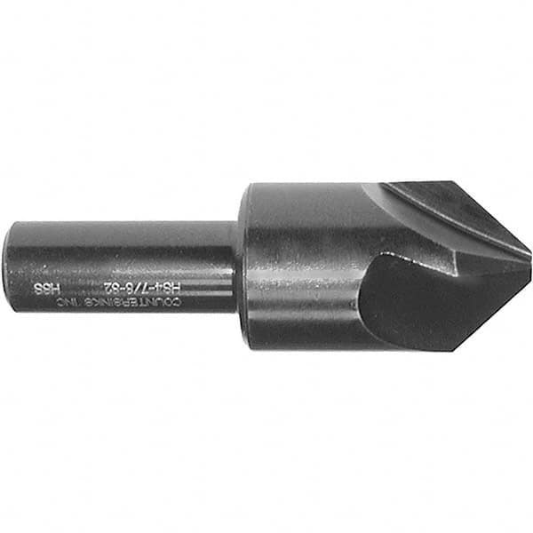 Melin Tool - 5/16" Head Diam, 1/4" Shank Diam, 4 Flute 100° High Speed Steel Countersink - Americas Industrial Supply