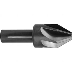 Melin Tool - 7/8" Head Diam, 1/2" Shank Diam, 6 Flute 82° High Speed Steel Countersink - Americas Industrial Supply